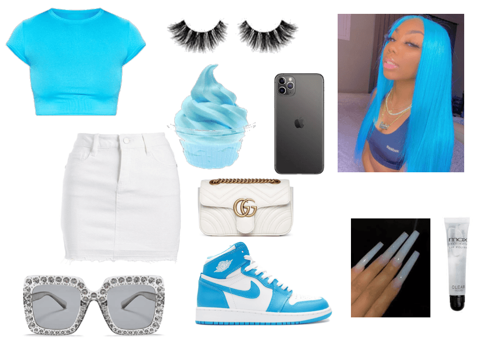 Baby blue fit