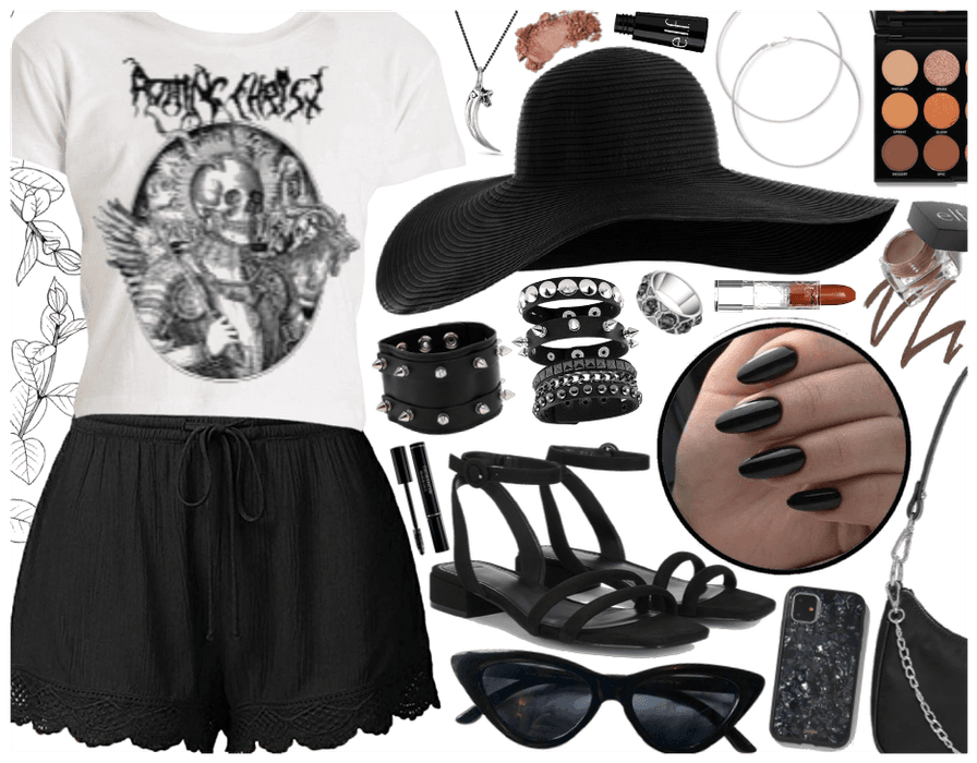 Casual summer outfit metalhead