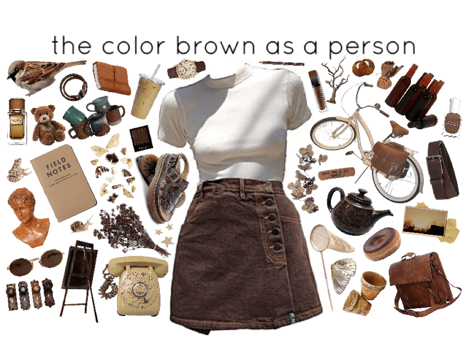 the color brown as a person