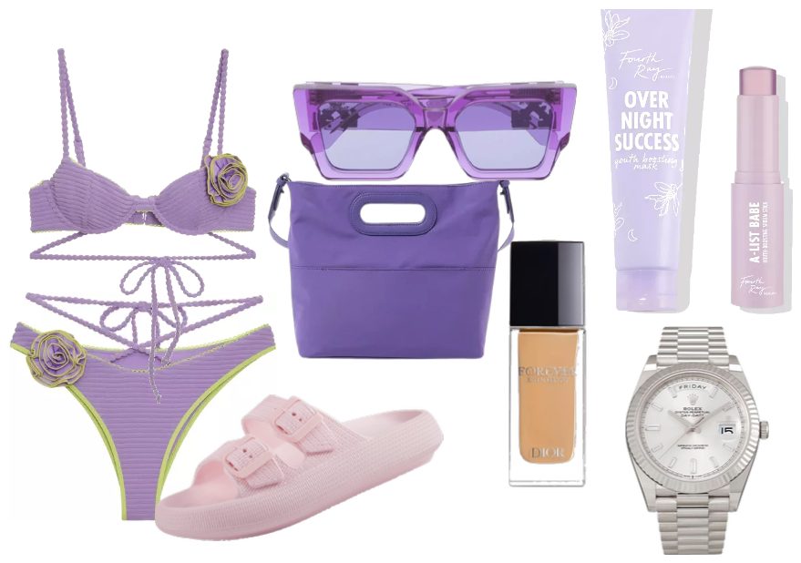 swimsuit for purple girles