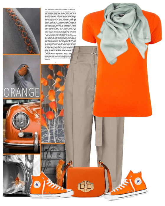 orange and grey