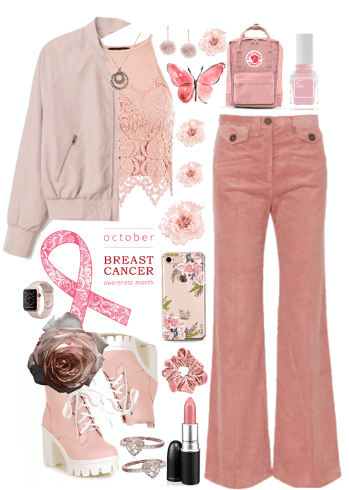 // i wear pink for my grandmother //