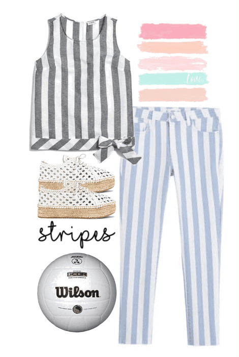 Volleyball in Stripes