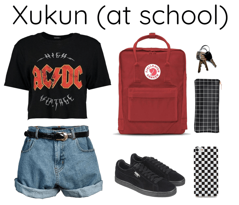 Xukun (Nine percent) at school
