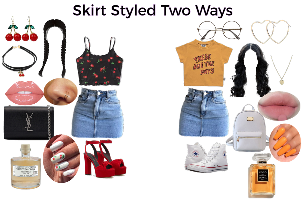 Style a Skirt 2 Ways