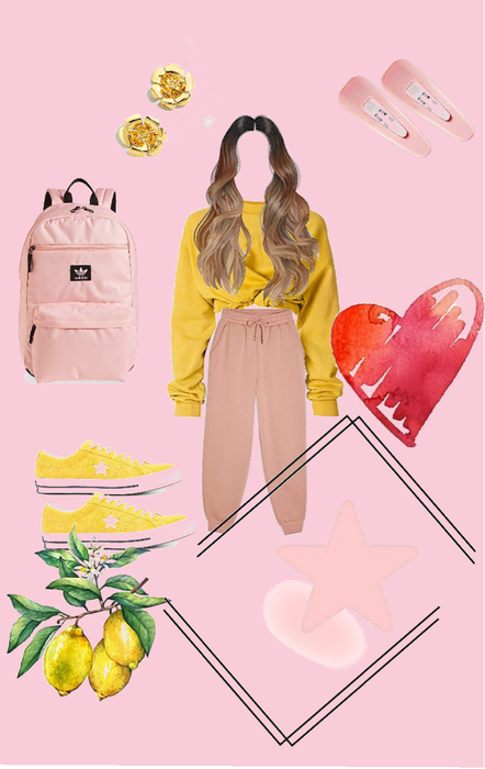 pink and yellow clothes
