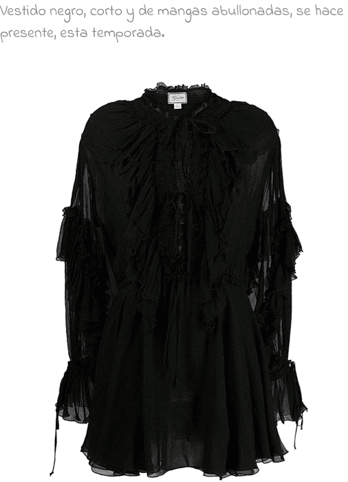 vestido negro-tendencia de otoño 2019