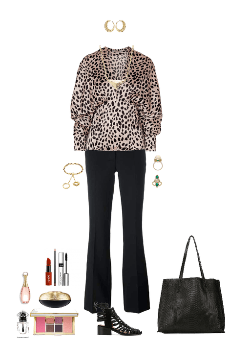 leopard blouse (Bane)