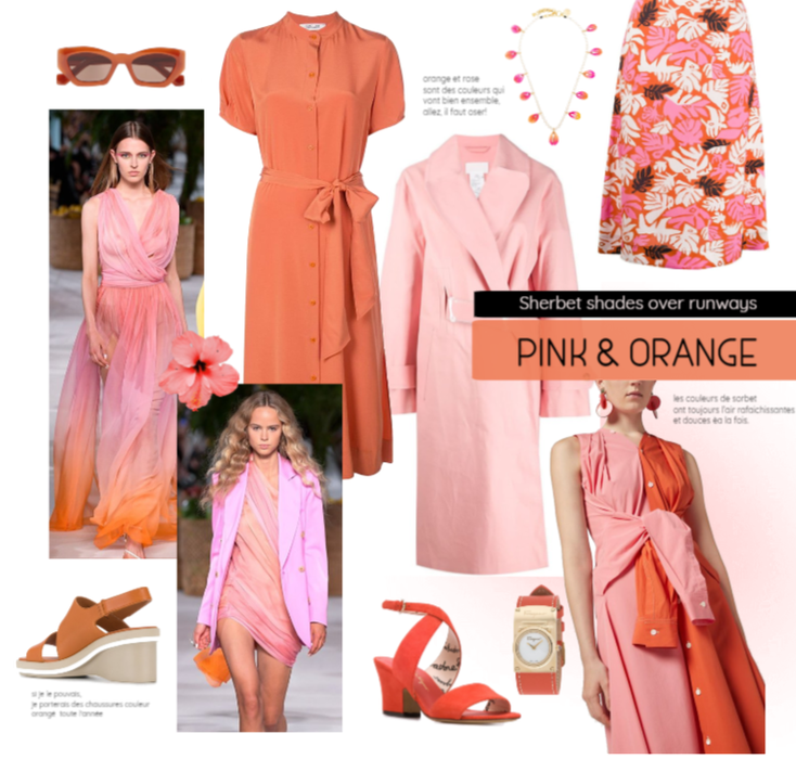 Orange & Pink Runways inspiration