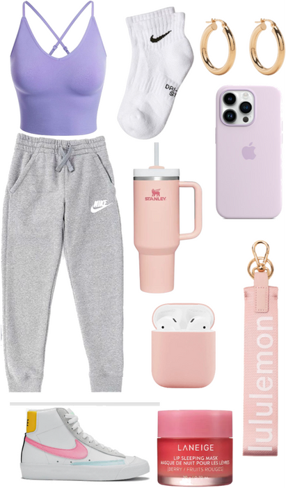 pink and purple casual and comfy