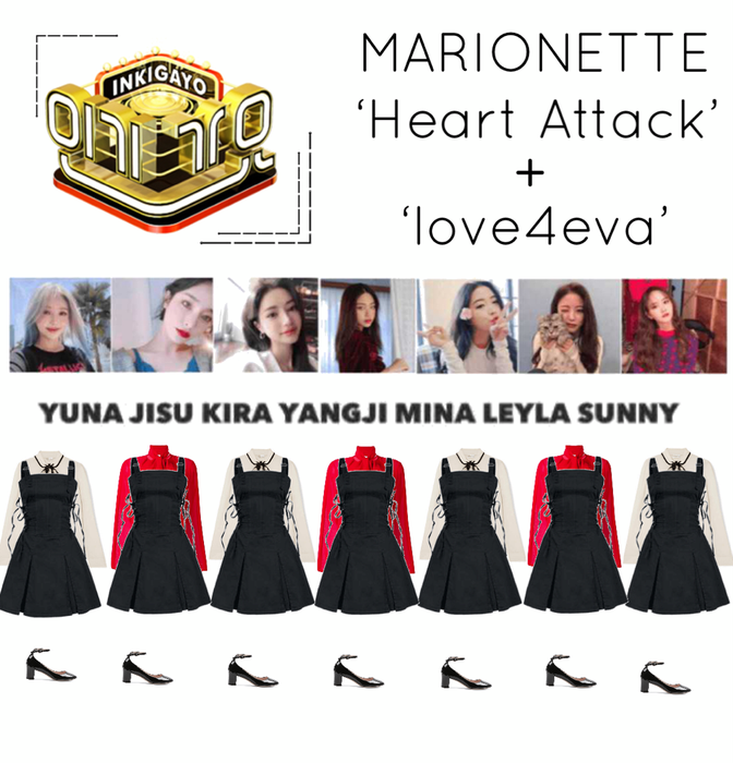 {MARIONETTE} Inkigayo Stage ‘Heart Attack’ + ‘love4eva’