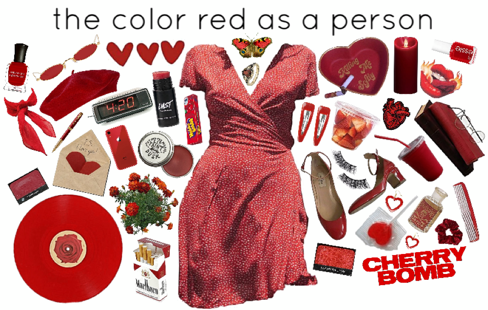 the color red as a person