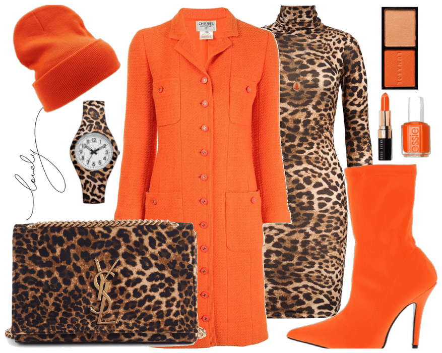 Leopard Print and orange