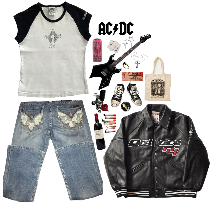 ACDC inspired outfit