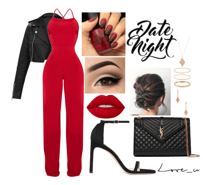 Red and black date night