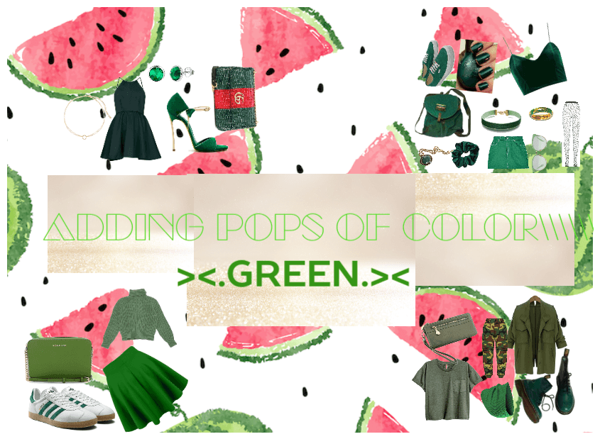 Adding Pops Of Color: Green