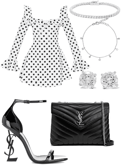 black and white classy dress