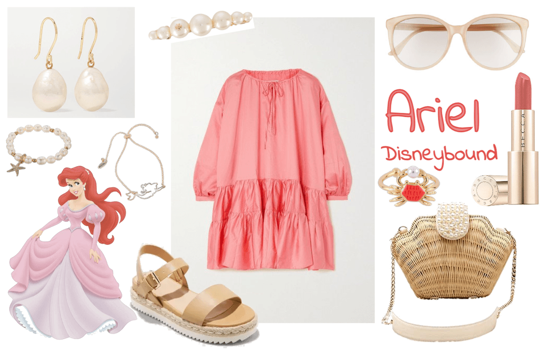 Disneybound Ariel Pink Dress