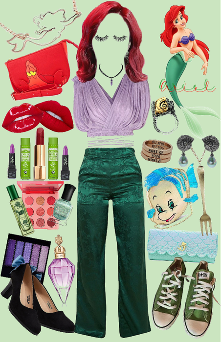 Ariel’s Disneybounding collage!