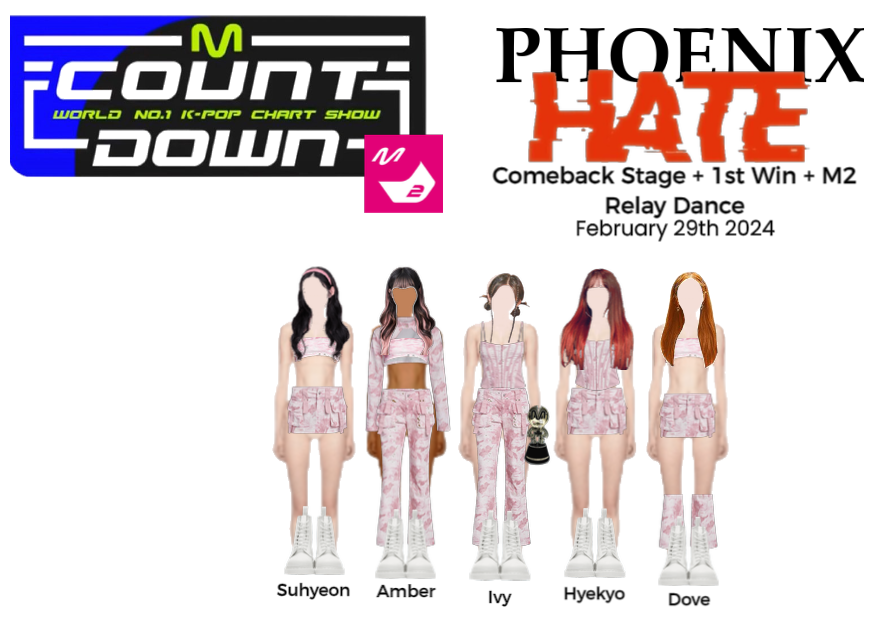 PHOENIX (피닉스) Hate | M Countdown + M2 Relay Dance