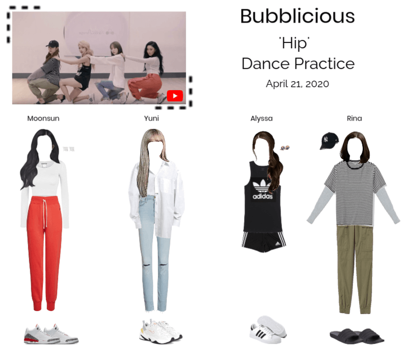 Bubblicious (신기한) 'Hip' Dance Practice
