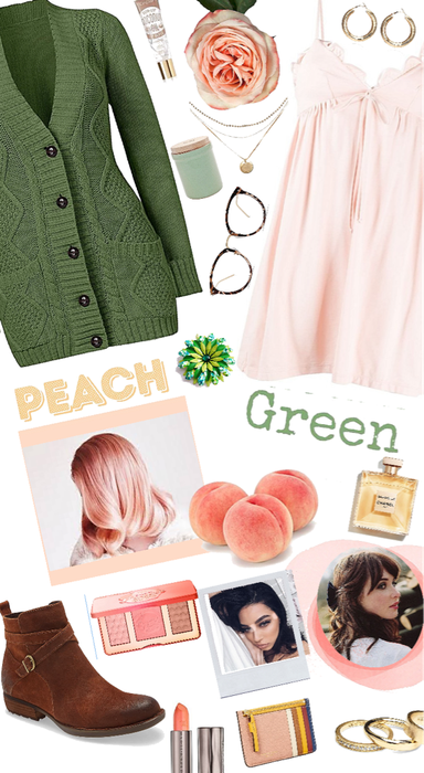 Peach and Green