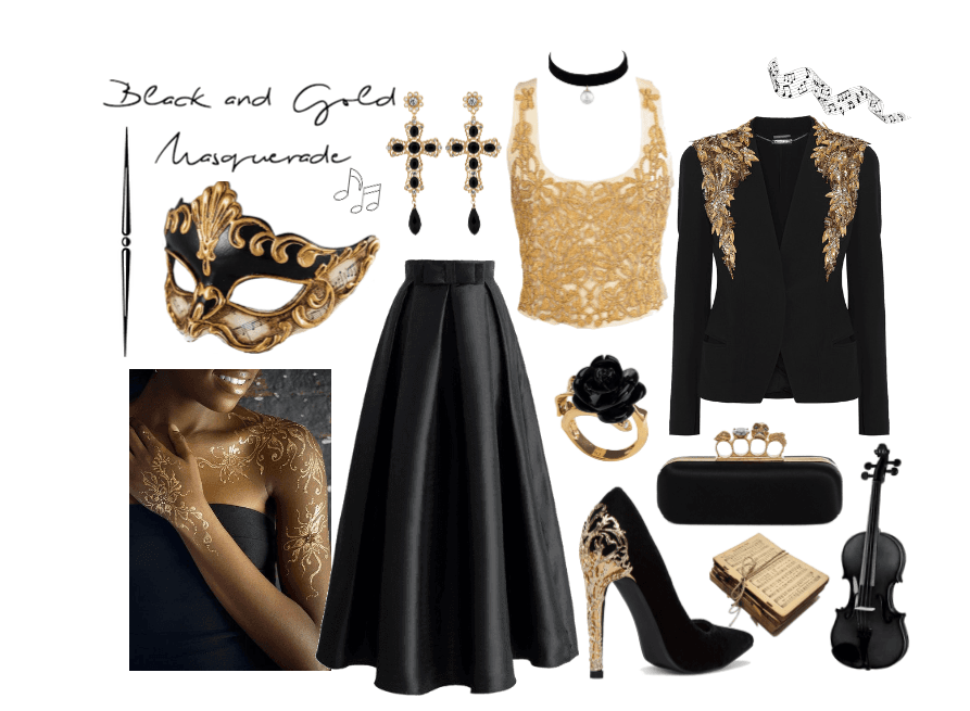 Masquerade—Black and Gold