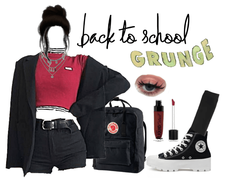 grunge back to school outfit