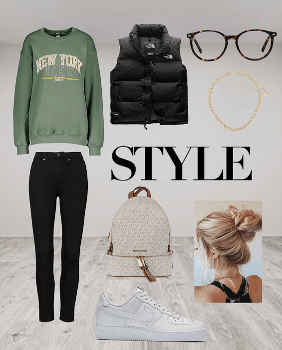 cozy collage fall look