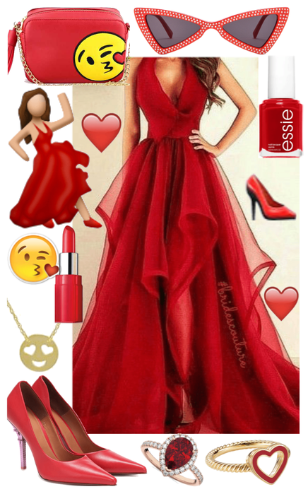 Emoji Red Dress