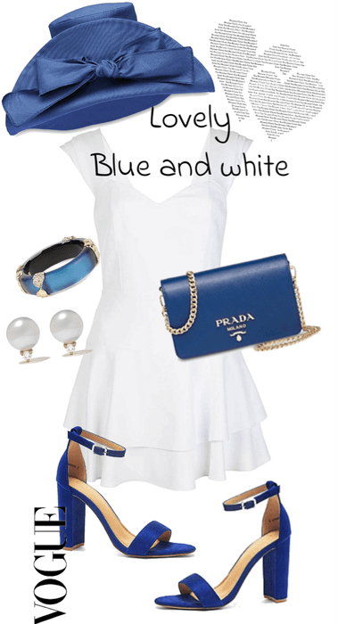 Lovely blue and white