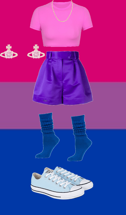 Bi pride outfit