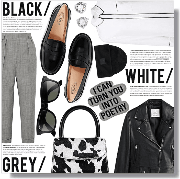 black / white / grey /