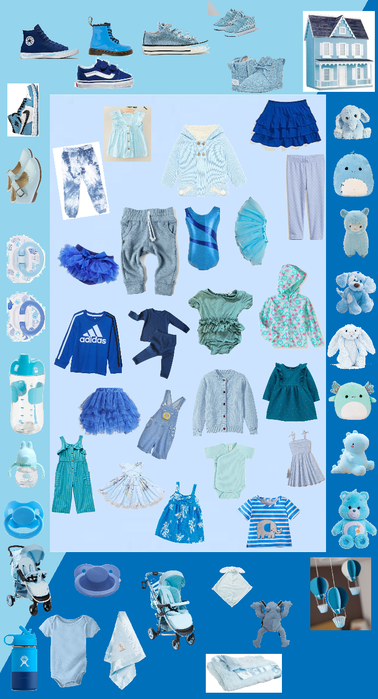 100 shades of blue- kids edition