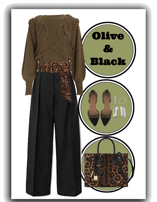 Olive & Black
