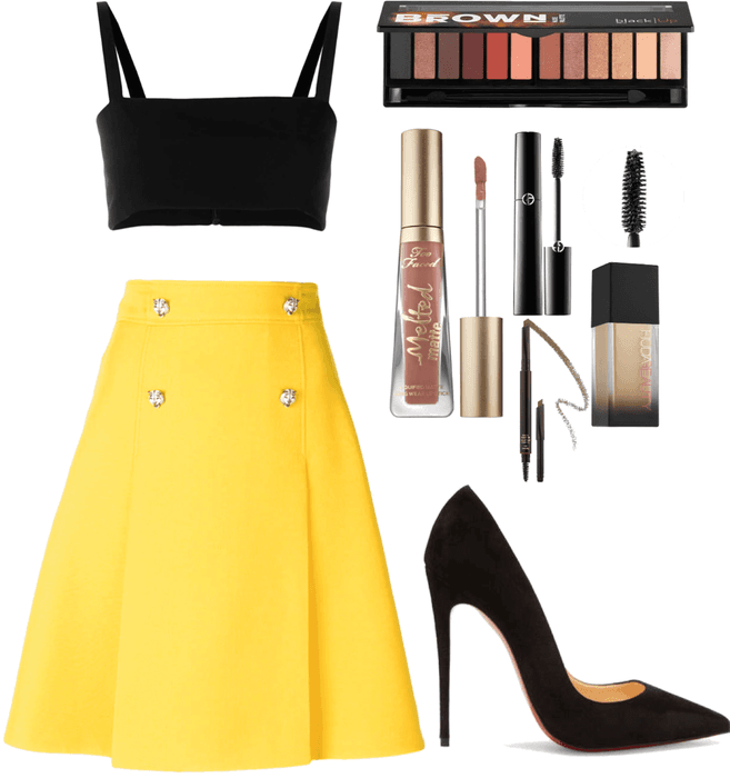 black and yellow outfits