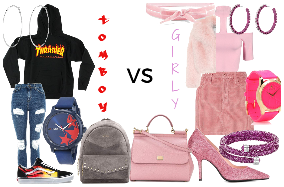 Tomboy VS Girly-Girl outfit