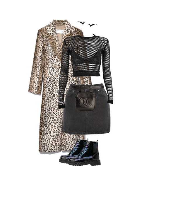 leopard + leather