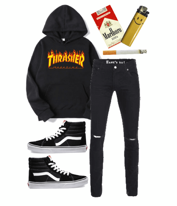 typical skinny white boy that “smokes but for the irony”