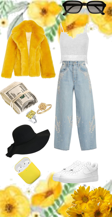 Yellow runway outfit