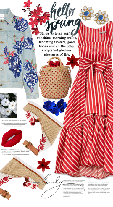 Hello Spring in Red, White & Blue
