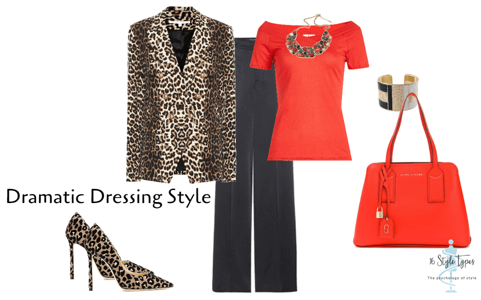 Dramatic leopard dressing style
