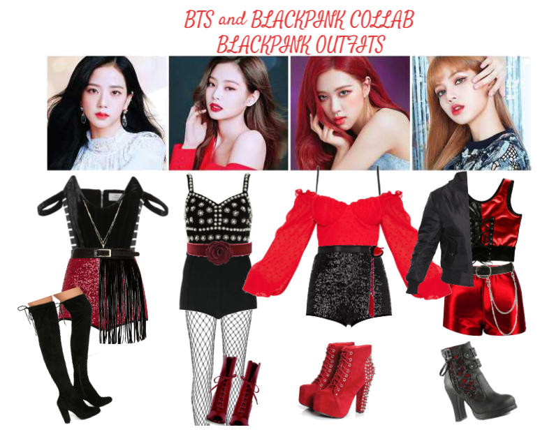 BTS and BLACKPINK Collab BLACKPINK Outfits