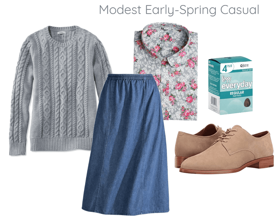 Modest Early-Spring Casual