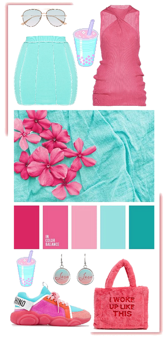 Pink and Blue: Summer Outfit