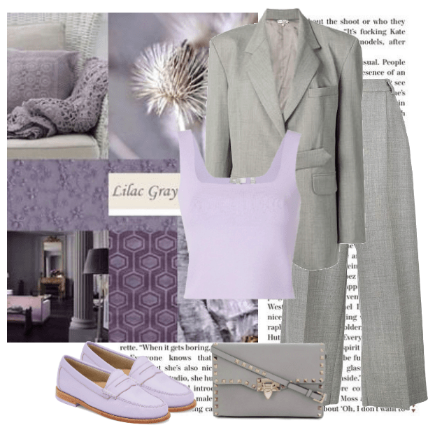 lilac and grey