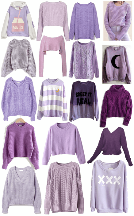 Purple Sweaters
