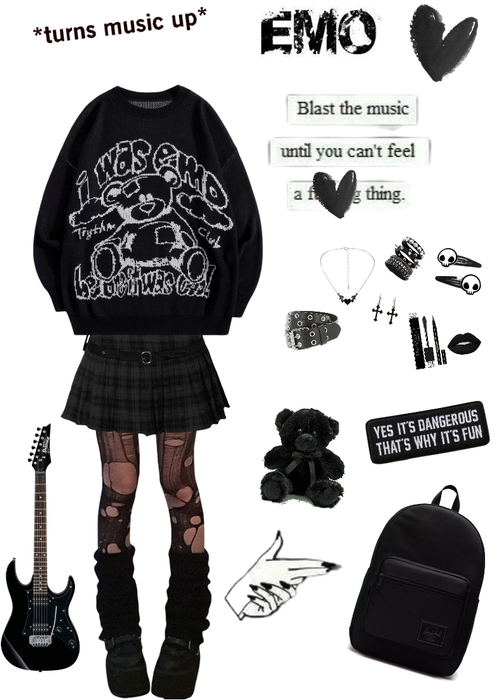 Emo girl Outfit