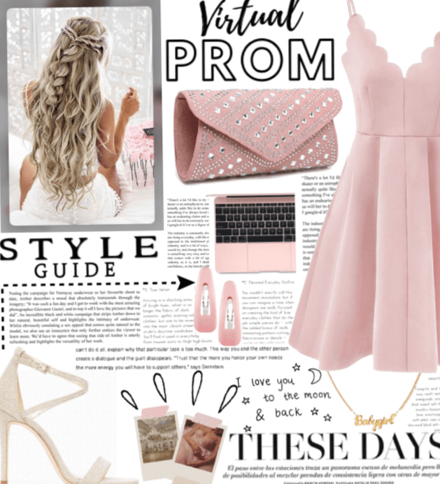 Pink&gold virtual prom