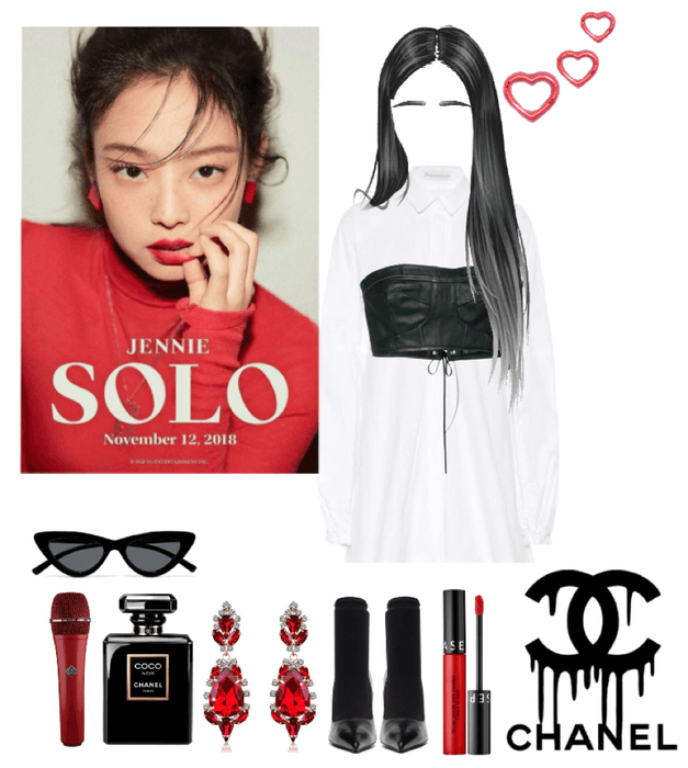 Jennie solo stage outfit